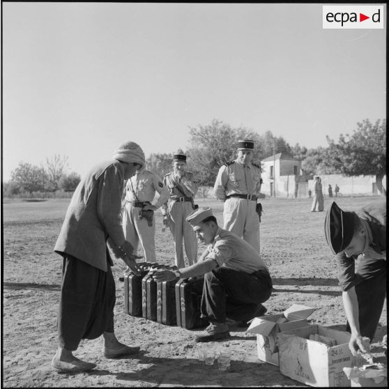 Distribution de café au centre d'incorporation de Dombasle.