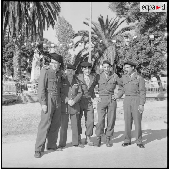 Portrait de quelques rappelés de la 5e compagnie du bataillon de Corée.