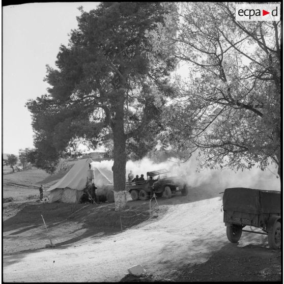 Campement du 5e bataillon de tirailleurs algériens (5e BTA) à Aïn Terzine.