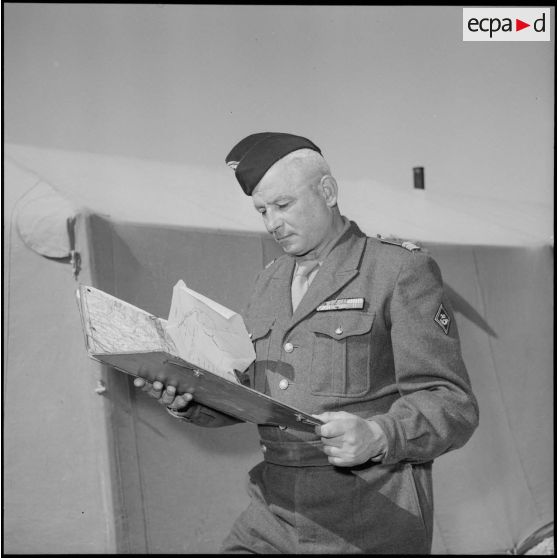 Le chef de corps du 20e BCP.