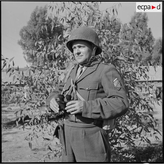 Portrait d'un maréchal des logis-chef.