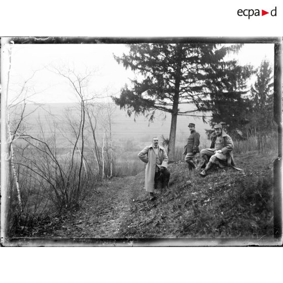 Bois des Caures (Meuse). L'organisateur des P.S. [légende d'origine]