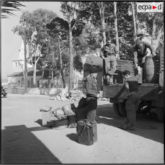 Débarquement de ravitaillement.