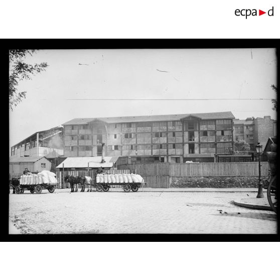 Une vue générale des moulins de Javel. [légende d'origine]