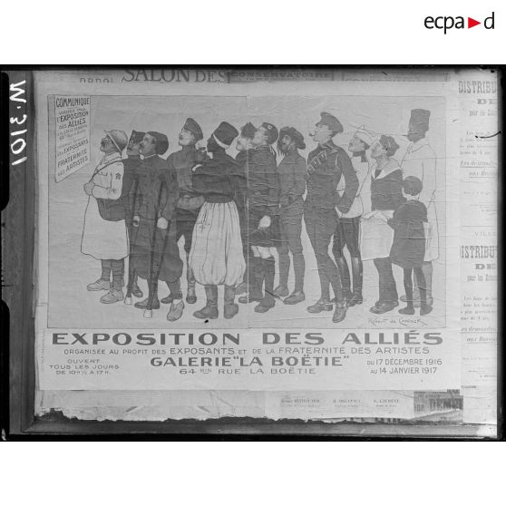 Affiche, l'exposition des Alliés. [légende d'origine]
