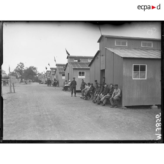 Port-Villez, établissement belge pour la rééducation des mutilés. Les mutilés. [légende d'origine]