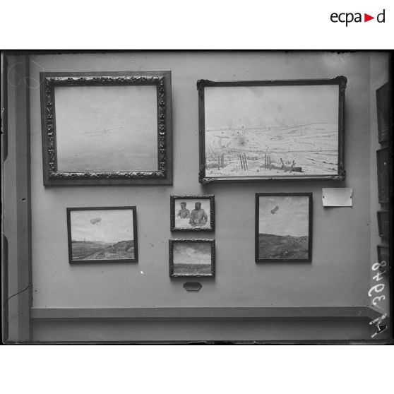 Paris, musée du Luxembourg, exposition d'oeuvres les peintres en mission aux armées. [légende d'origine]