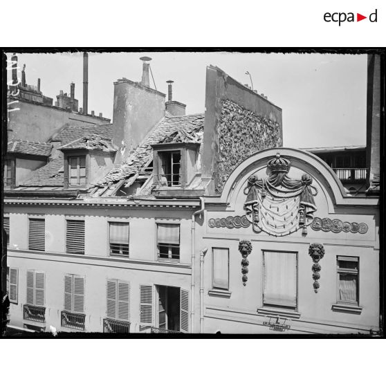 Paris, bombardement pars avions dans la nuit du 27 au 28 juin 1918. [légende d'origine]
