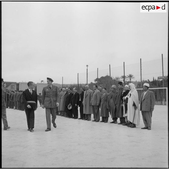 Le général Massulors de la passation de commandmeent du 60e CGA.