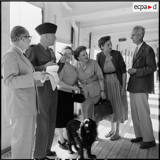 Les ressortissants français de Port-Saïd à bord du Sampiero Corso à destination de Marseille.