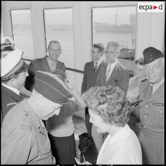 Les ressortissants français de Port-Saïd à bord du Sampiero Corso à destination de Marseille.