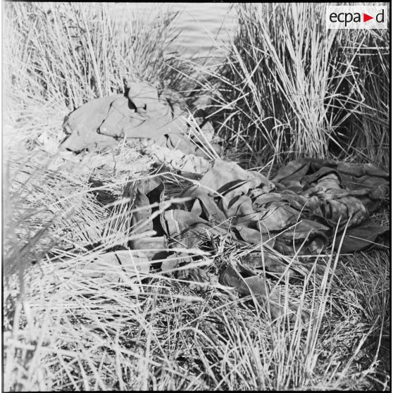 Un équipement abandonné par les soldats égyptiens lors de leur retraite.