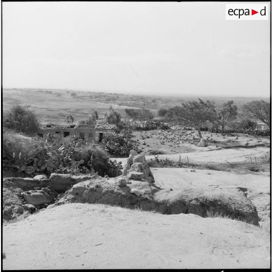 La position égyptienne d'Ali Montar, dans le secteur de Gaza.