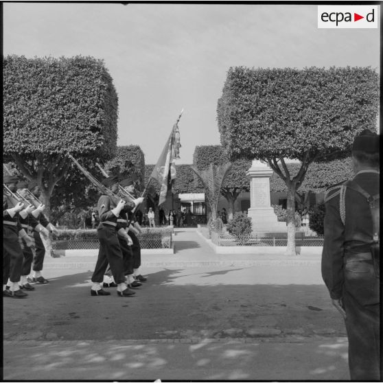 Le drapeau du 23e RIC (23e régiment d'infanterie coloniale).