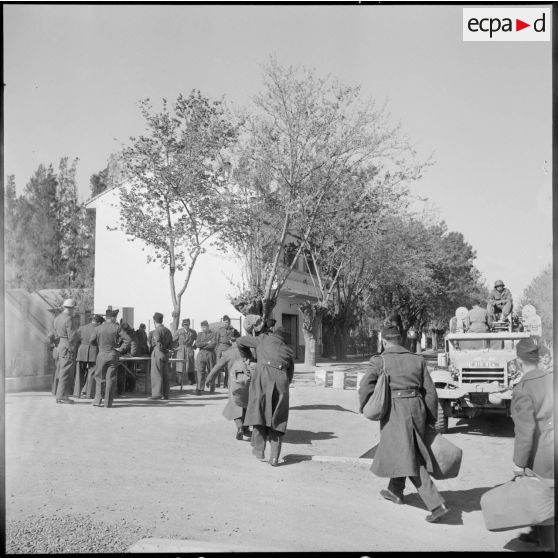 Circuit d'arrivée des appelés au 23e RIC.