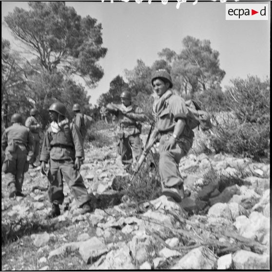 Une pause durant l'opération, secteur de Djelfa.