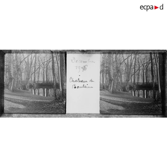 Décembre 1916. Château de Boulaine. [légende d'origine]