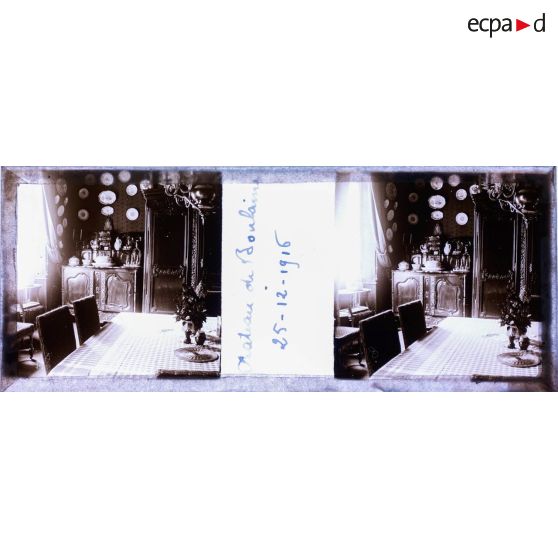 Château de Boulaine. 25-12-1916. [légende d'origine]