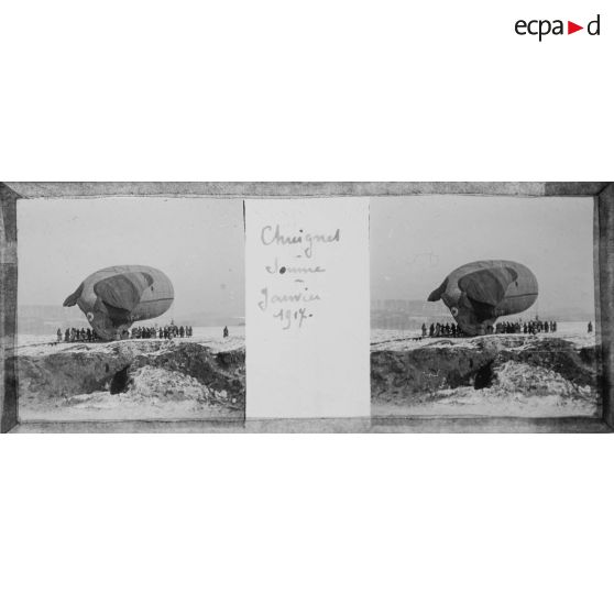 Chuignes. Somme. Janvier 1917. [légende d'origine]