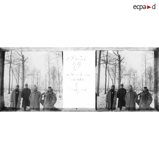 1er février 1917. Le camp du Lapin à Chuignes. [légende d'origine]