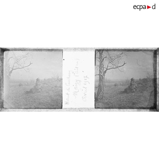 Haut de Cuchery. Maizy (Aisne). Avril 1917. [légende d'origine]
