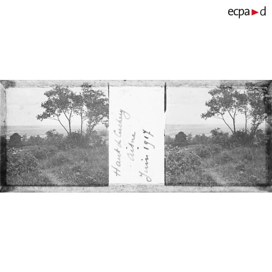 Haut de Cuchery. Aisne. Juin 1917. [légende d'origine]