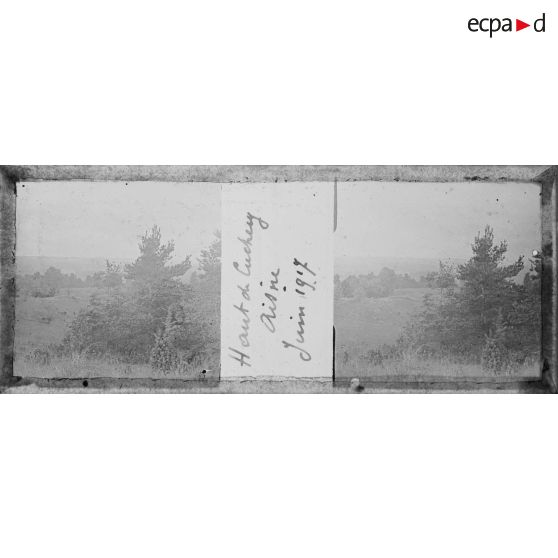 Haut de Cuchery. Aisne. Juin 1917. [légende d'origine]