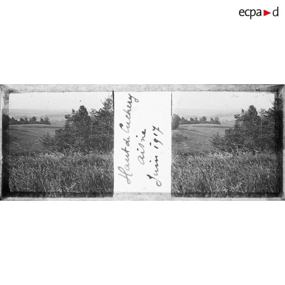 Haut de Cuchery. Aisne. Juin 1917. [légende d'origine]