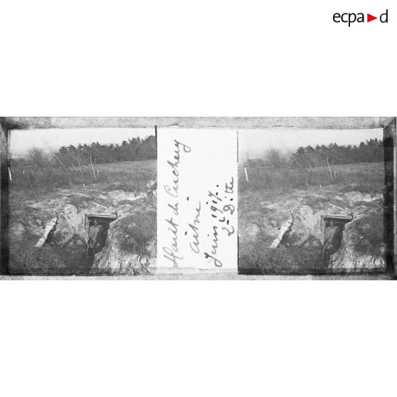 Haut de Cuchery. Aisne. Juin 1917. L[ieutenan]t Ditte. [légende d'origine]