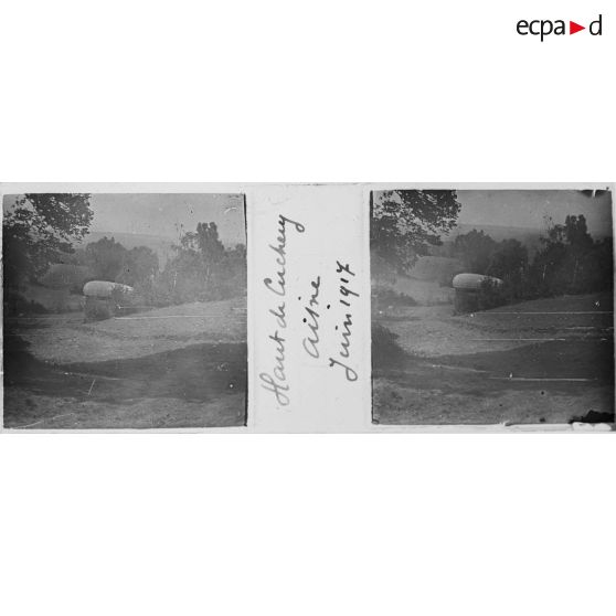 Haut de Cuchery. Aisne. Juin 1917. [légende d'origine]
