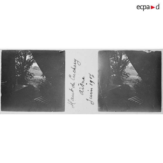 Haut de Cuchery. Aisne. Juin 1917. [légende d'origine]