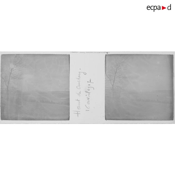 Haut de Cuchery. 16 avril 1917. [légende d'origine]