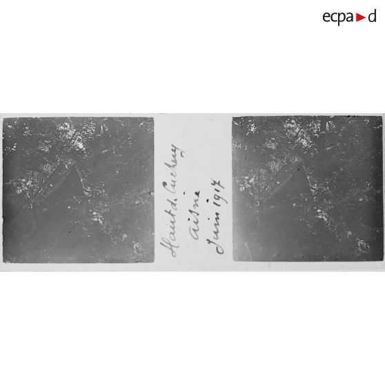 Haut de Cuchery. Aisne. Juin 1917. [légende d'origine]