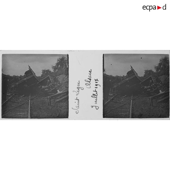 Saint Léger. Alsace. Juillet 1917. [légende d'origine]
