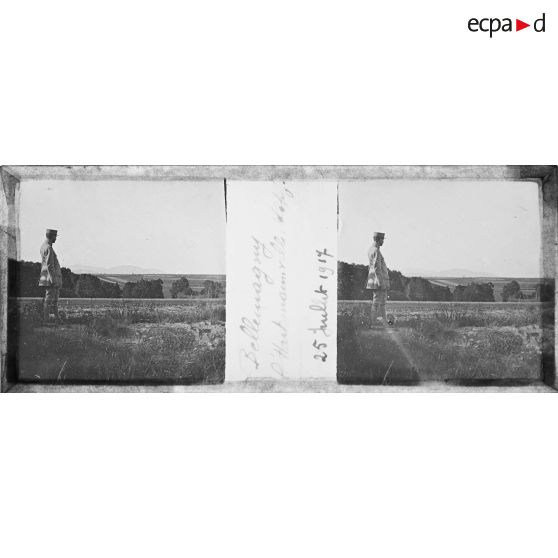 Bellemagny. L'Hartmannvillerkopf. 25 juillet 1917. [légende d'origine]