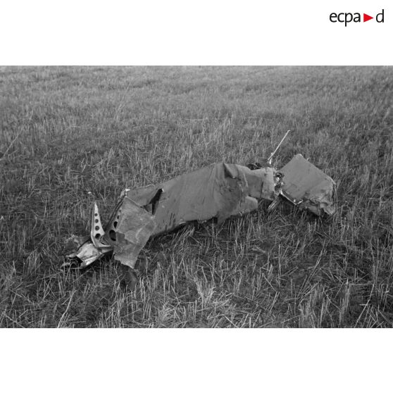 Débris d'un avion britannique Wellington-MK1, tombé au dessus de l'Allemagne lors d'un raid de bombardement en 1940.