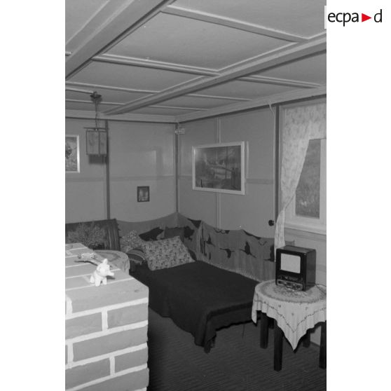 Les quartiers d'un officier de la Dca de l'armée de l'air allemande (FlaK).