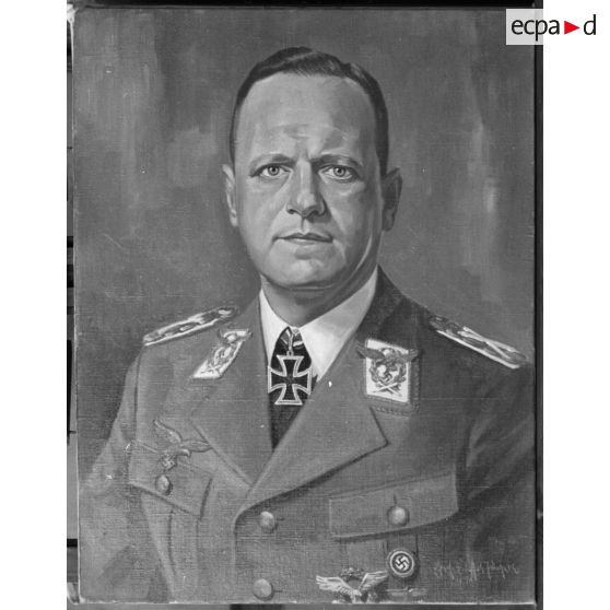 Tableau représentant le maréchal (Generalfeldmarschall) Erhard Milch.