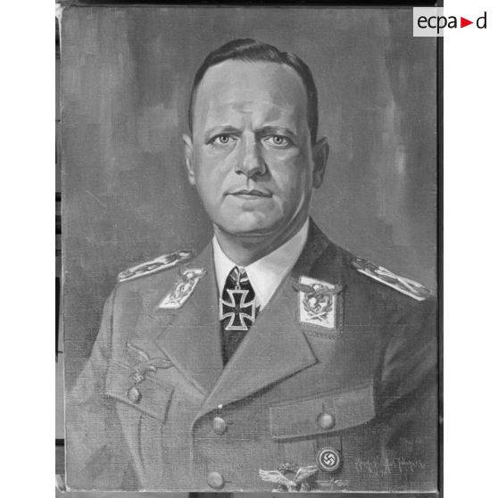 Tableau représentant le maréchal (Generalfeldmarschall) Erhard Milch.