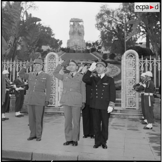 Salut des autorités civiles et militaires, Plateau des Glières