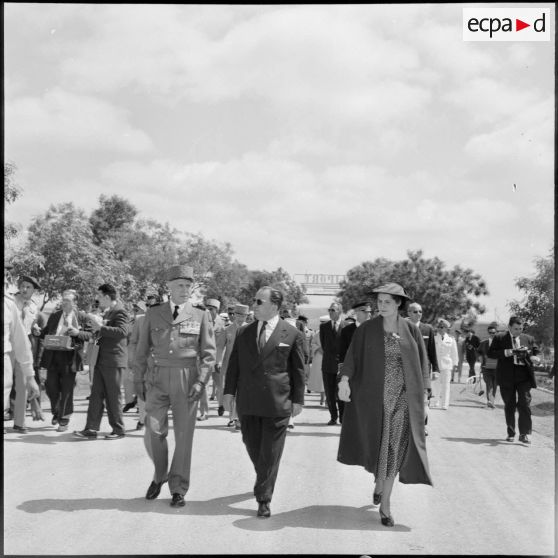Aïn Arnat. Inauguration de la base Maréchal de Lattre.