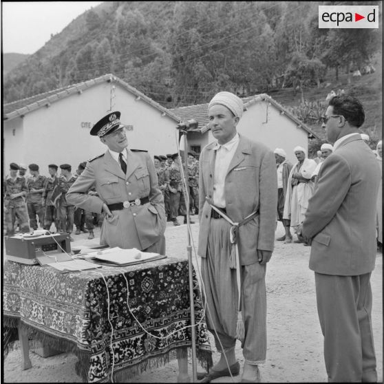 Hammam Melouane. Allocution de M. Bouziane président de la délégation spéciale.