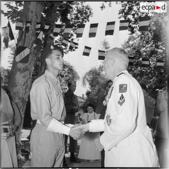 Koléa. Cérémonie de remise des prix de l'Ecole militaire préparatoire nord-africaine (EMPNA).