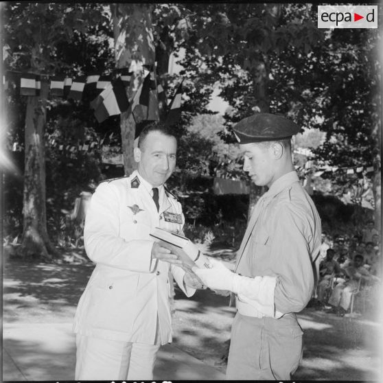 Koléa. Cérémonie de remise des prix de l'Ecole militaire préparatoire nord-africaine (EMPNA).