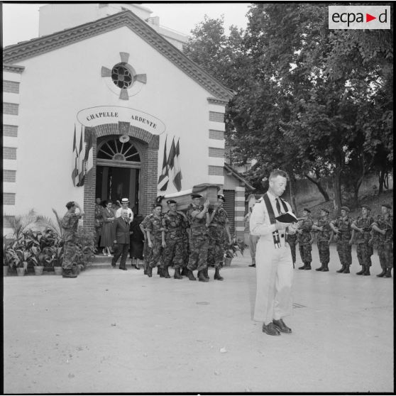 Les obsèques du lieutenant de Parenty du 8e RPC.