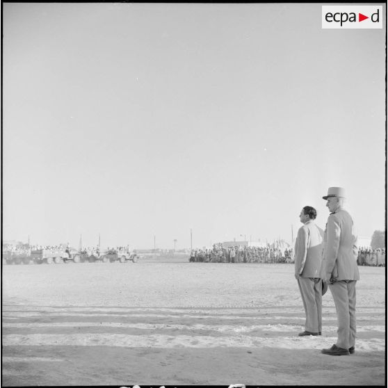 Ouargla. Visite de Max Lejeune.