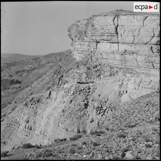 Chantier du génie dans le massif de l'Aurès Nemencha.