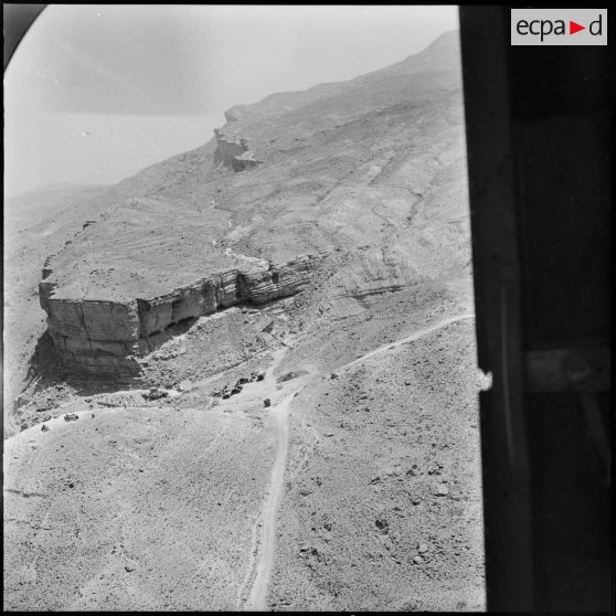 Chantier du génie dans le massif de l'Aurès Nemencha.