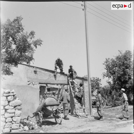 Construction d'ouvrages de défense à Souk Ahras.
