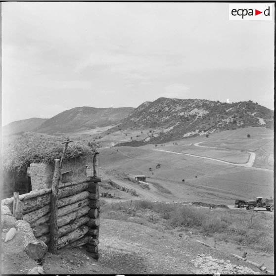 Un poste à la frontière algéro-tunisienne.